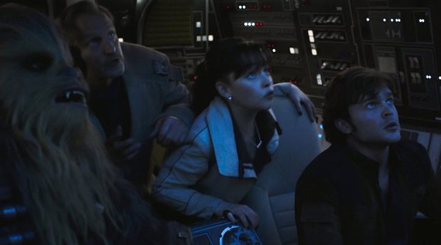 Los cines estan proyectando mal Han Solo
