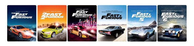 Steelbooks de la saga "Fast & Furious" anunciados también en exclusiva en zavvi.