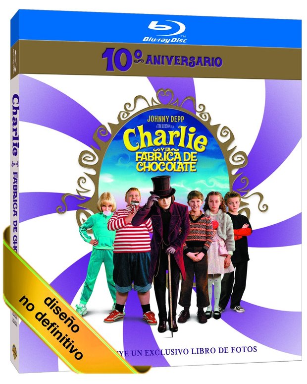Nueva edición de "Charlie y la fábrica de chocolate" anunciada en España por su 10º aniversario.