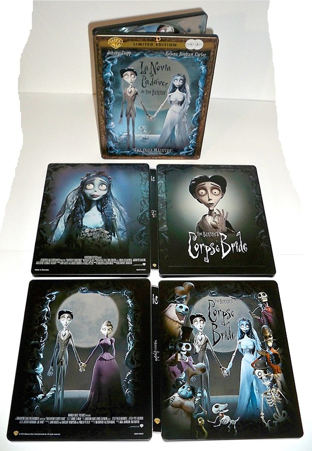 Colección steelbooks "Corpse Bride" (La novia cadáver) en blu-ray & dvd.