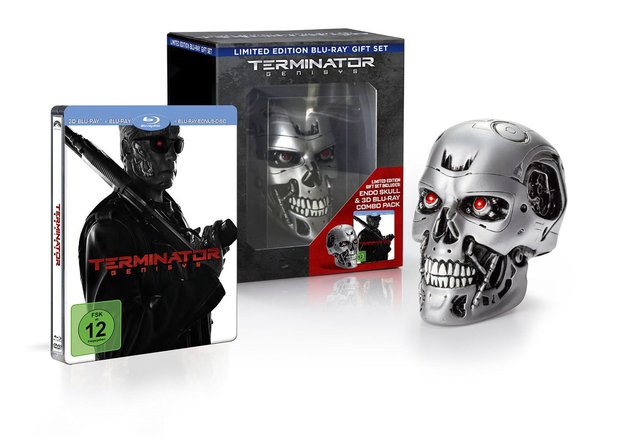 Edición coleccionista 'Endoskull' (+Steelbook) de "Terminator Genisys" anunciado en exclusiva en Alemania.