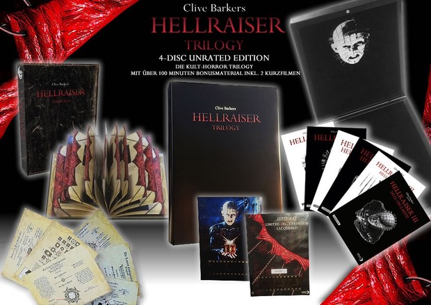 Edición limitada de "Hellraiser Trilogy" anunciada en Alemania.