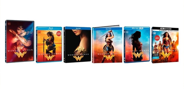 Carátulas y datos oficiales de las ediciones italianas de Wonder Woman.