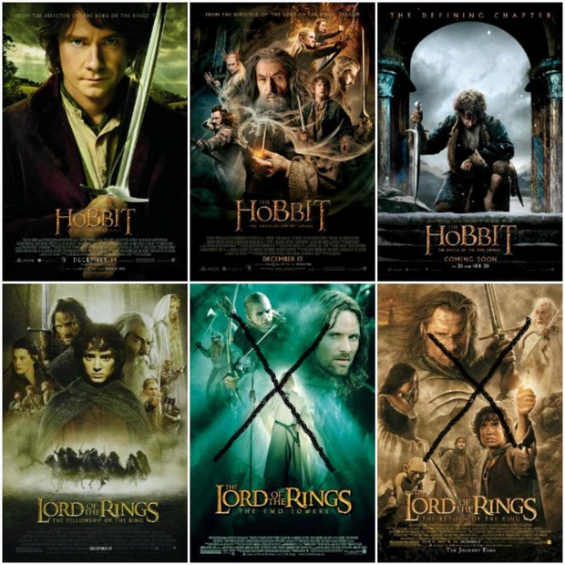 Digibooks individuales de la trilogía de El Hobbit y La Comunidad del anillo en España.