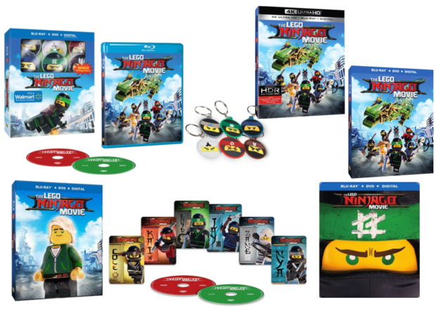 Ediciones de The Lego Ninjago Movie en USA.