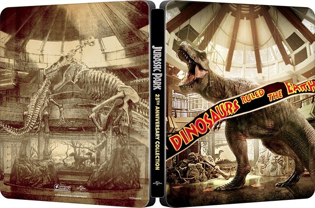 La colección Jurassic Park en steelbook por su 25º aniversario.