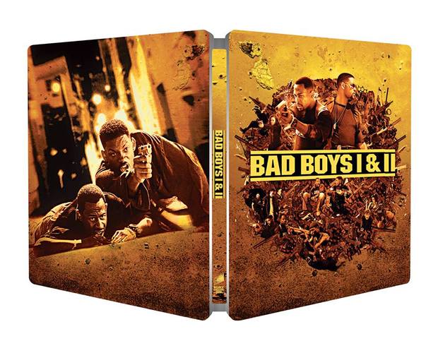 Diseño steelbook Bad Boys I & II en UHD 4K