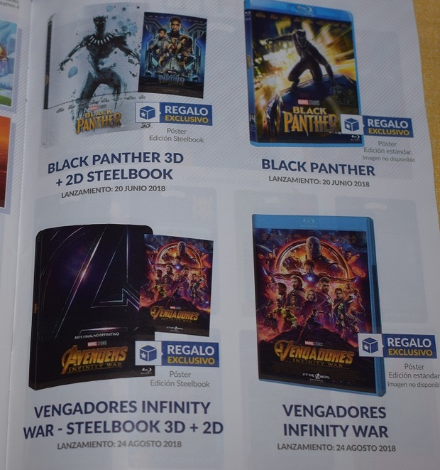 Pósters de regalo al comprar Black Panther o Infinity War