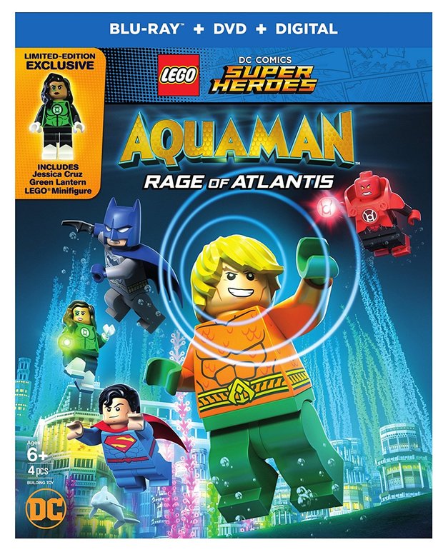 Aquaman de Lego con minifigura Jessica Cruz en Blu-ray