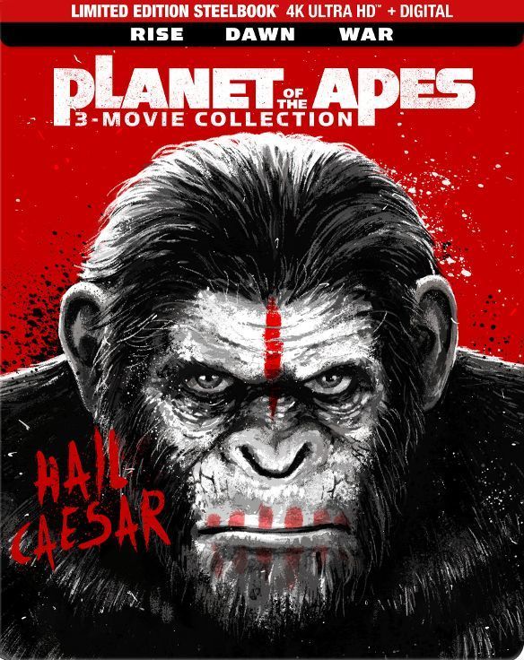 Steelbook UHD 4K de la nueva trilogía de Planet of the Apes.
