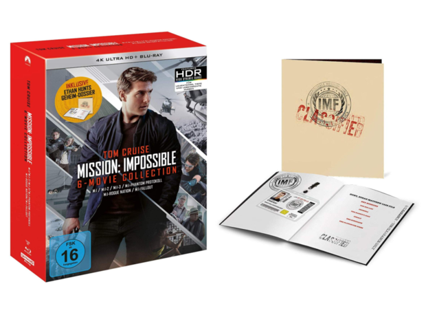 Box UHD 4K de Mission Impossible con dossier exclusivo
