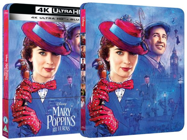 Steelbooks europeos de Mary Poppins Returns