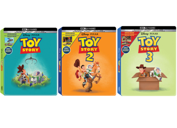 Steelbooks de la trilogía Toy Story en UHD 4K