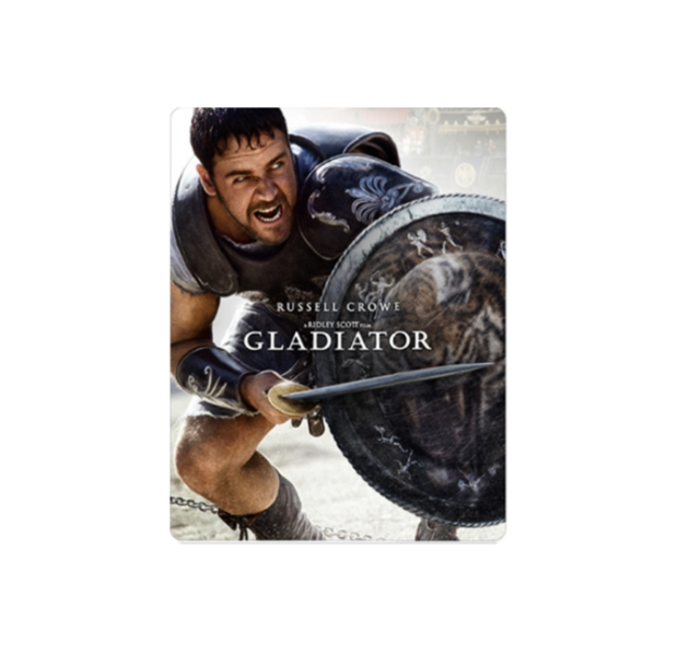 Nuevo steelbook 4K de Gladiator con el motivo del lanzamiento 4K de Spartacus