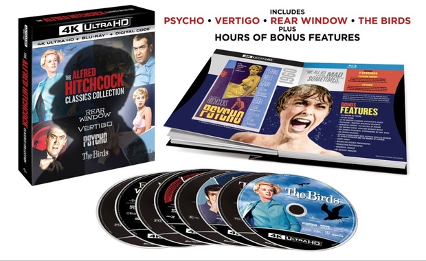 Presentación The Alfred Hitchcock Classics Collection 4K/BD