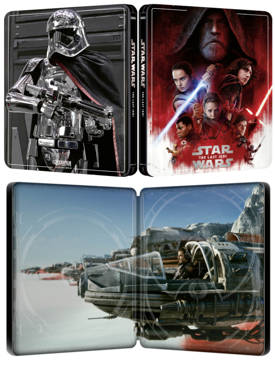 Steelbook exclusivo Star Wars The Last Jedi en UHD 4K/BD