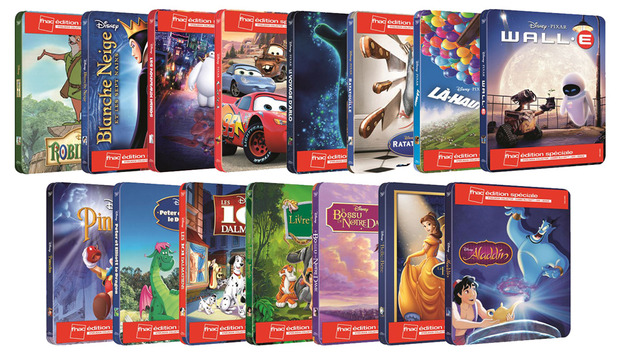 Steelbook Disney Pixar a 3,75€ c/u en Francia por tiempo limitado