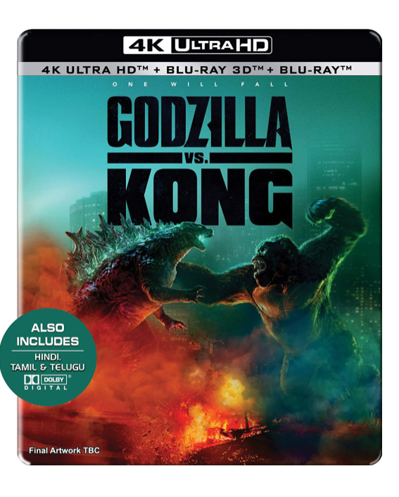 Un primer diseño para el steelbook de Godzilla VS Kong
