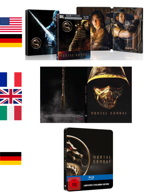 Steelbooks Mortal Kombat (2021), ¿cuál elegirías para España?