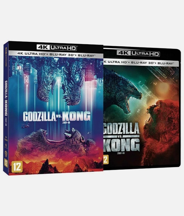 Edición Godzilla Vs Kong en 4K/3D/2D con español y funda