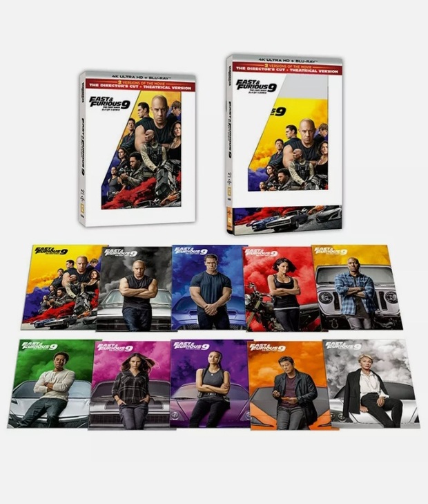 Edición especial 4K/BD Fast & Furious 9 con funda y postales