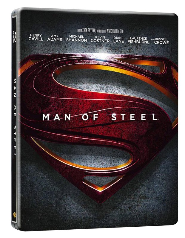 En UK: "Man of Steel" (steelbook) para el 2 de diciembre.