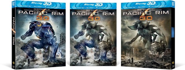 Lenticular Cover: "Pacific Rim [Blu-ray 3D + Blu-ray + UV Copy]" en UK.