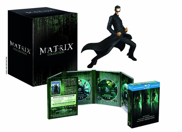 En Francia: "Matrix Collection - Coffret Collector Edition Limitée - Trilogie DVD+Blu-Ray + Statue Neo" para noviembre.