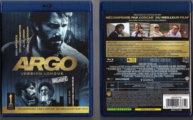 Contenido: "Argo: The Declassified Extended Edition" (Blu-ray Francia)