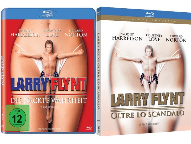 "The People vs. Larry Flynt" de Milos Forman anunciado en blu-ray para Italia y Alemania.