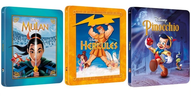 Revelados los diseños de los tres steelbooks exclusivos de zavvi "The Disney Collection"