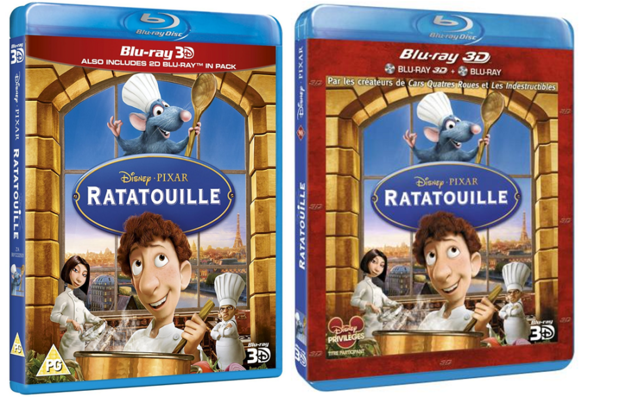 Se anuncia "Ratatouille" en Blu-ray 3D para julio en Reino Unido y Francia.