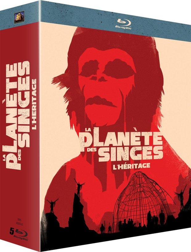 Diseño de Olly Moss para el nuevo pack "Planet of the Apes"