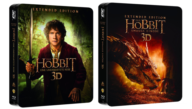 Jumbo Steelbooks para las ediciones extendidas de "El Hobbit" en Alemania.
