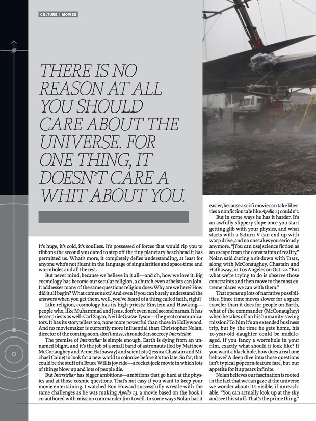 Interstellar en TIME Magazine (2)