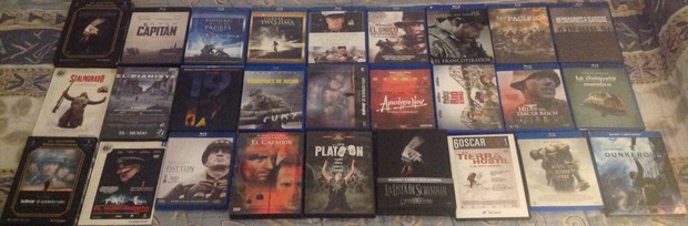 Mi colección de cine bélico. Espero que os guste.