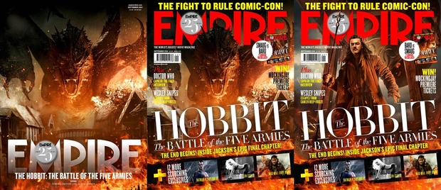 Portadas de El Hobbit: La Batalla de los Cinco Ejércitos para EMPIRE Magazine