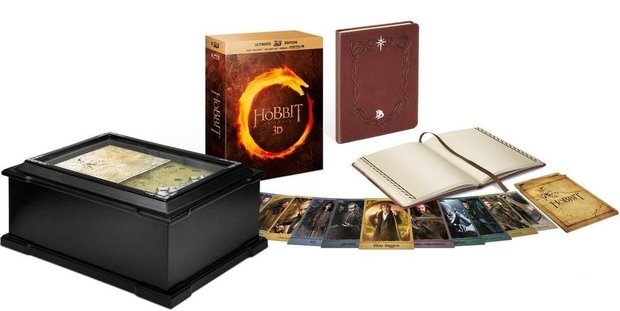 [Blu-ray]  Le Hobbit - La trilogie [Édition limitée coffret bois - Combo Blu-ray 3D + Blu-ray + DVD + Copie digitale] 
