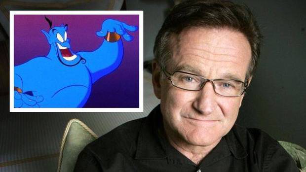 Las imágenes nunca vistas de Robin Williams durante el doblaje de 'Aladdin'