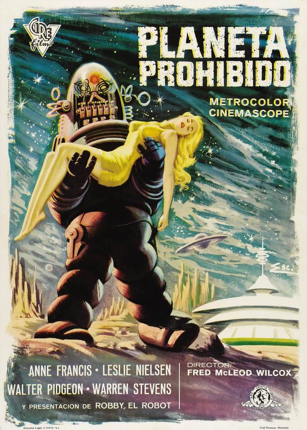 Póster de  Planeta prohibido (1956) 