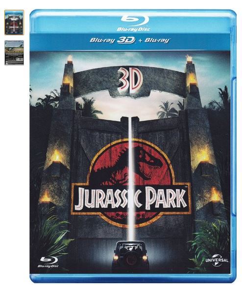 Peli Jurassic Park Blu-ray 3D + Blu-ray 2D por 10,58 €  en Amazon (edición italiana con menús, audio y subtítulos en castellano e inglés)