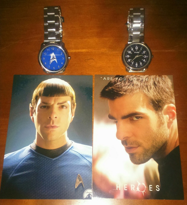 Mis relojes, inspirados en personajes de Zachary Quinto 
