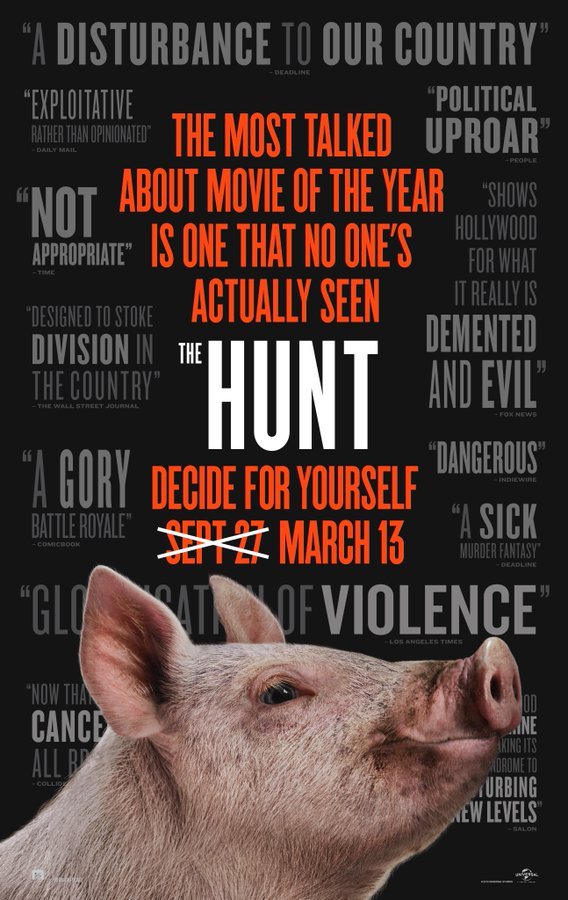 Finalmente Universal si estrenará 'The Hunt'