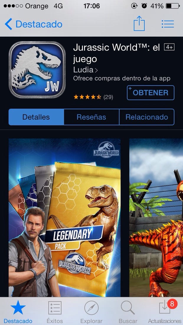 Jurassic World El Videojuego GRATIS en App Store