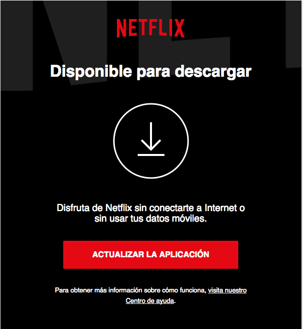 Netflix y las descargas