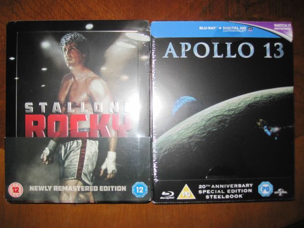 Rocky (Remasterizado) y Apollo 13 (20 Aniversario) estuches metálicos de Zavvi