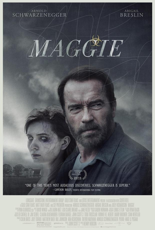 Primer póster oficial de "Maggie", la película de temática zombi protagonizada por Arnold Schwarzenegger