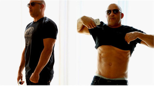 Vin Diesel responde a las críticas y presume de cuerpo en las redes
