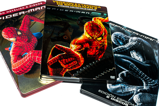 Trilogia Spider-man; Sam Raimi; Steelbook DvD