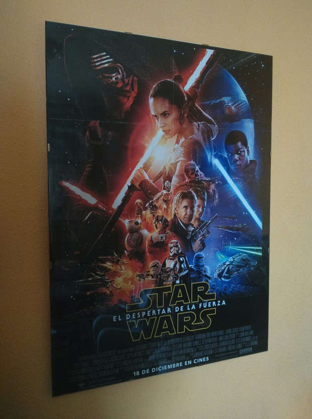 El poster de Star Wars ya colocado!